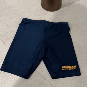 University of Michigan Men’s Rowing Shorts maize & blue Medium Biking Spandex